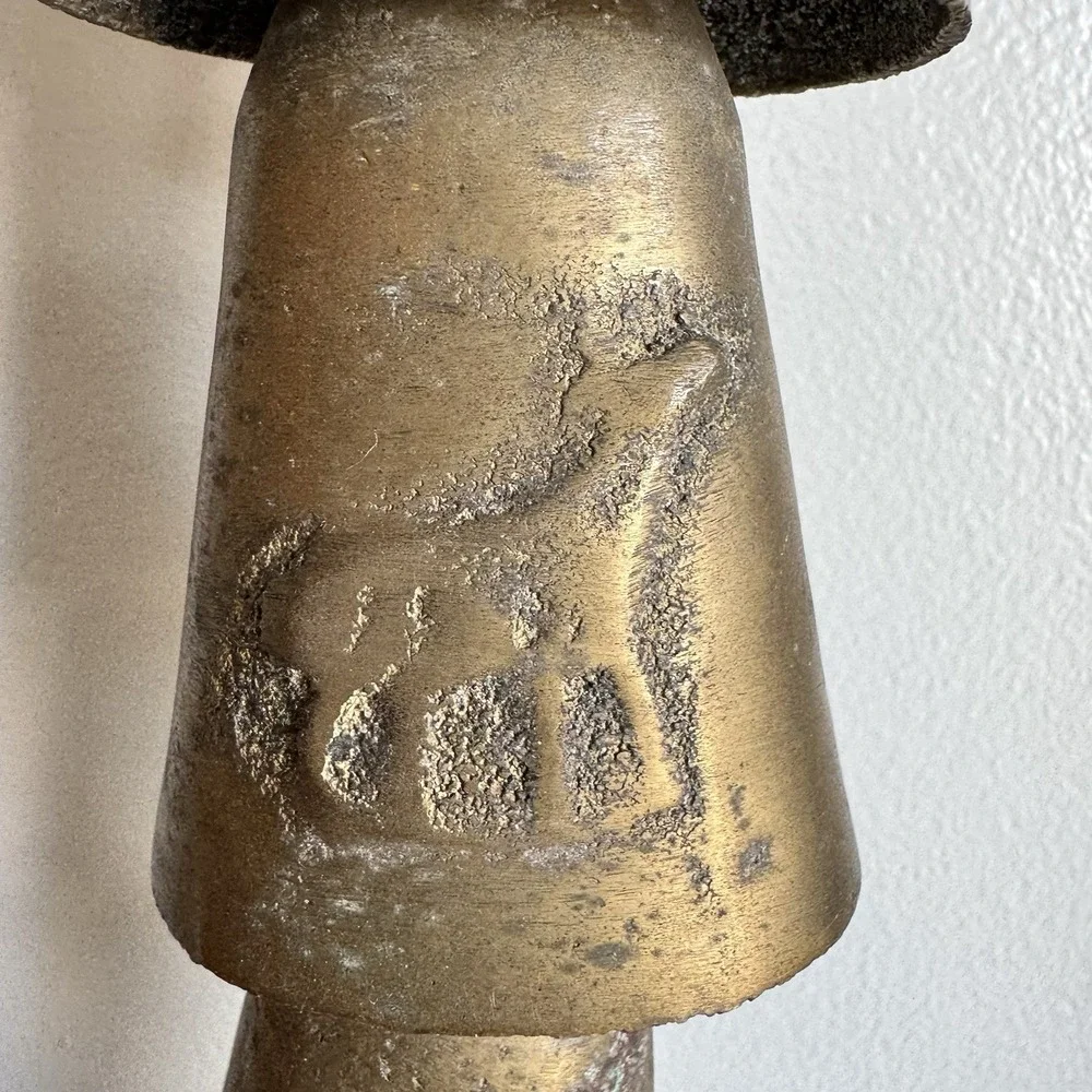VTG Antique Brass Camel Bells Hanging Chime Graduated in Size Holiday Home Decor